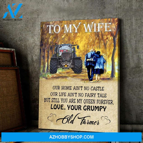 Grumpy Farmer Canvas Gift For Family