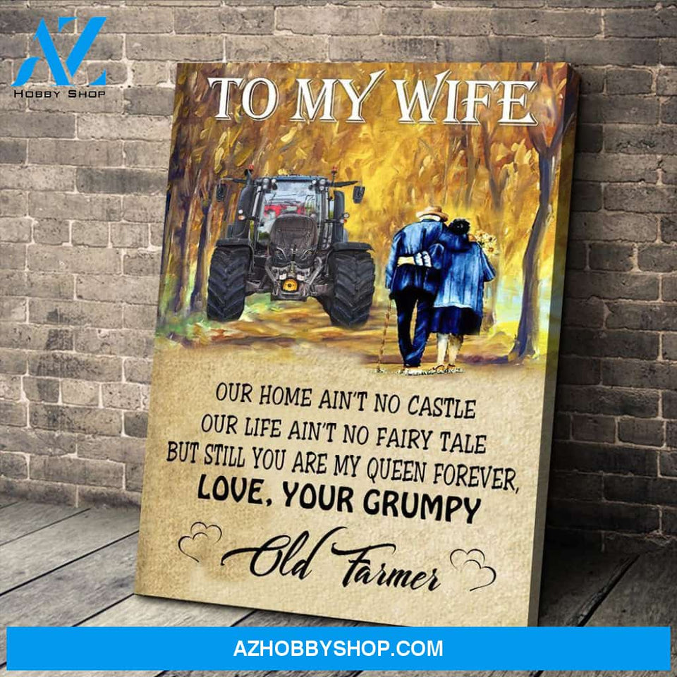 Grumpy Farmer Canvas Gift For Family