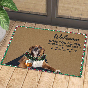 Bulldog welcome you doormat
