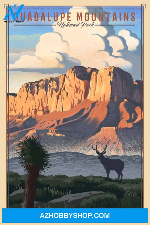 Guadalupe Mountains National Park Texas Lithograph National Park Series