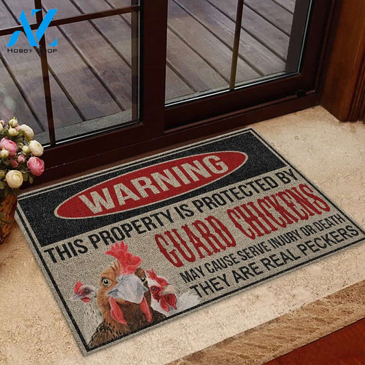 Guard Chickens Doormat