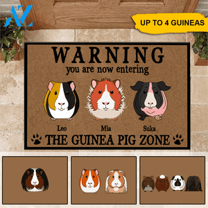 Guinea Pig Custom doormat You Are Now Entering Personalized Gift | WELCOME MAT | HOUSE WARMING GIFT