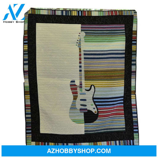 Guitar Applique Guitar Blanket Guitar Throw Blanket Guitar Fleece Blanket Guitar Adult Blanket Guitar Kid Blanket