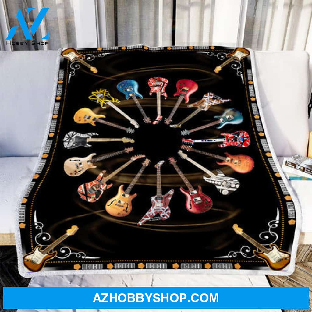 Guitar Blanket, Gift For Guitar Lovers