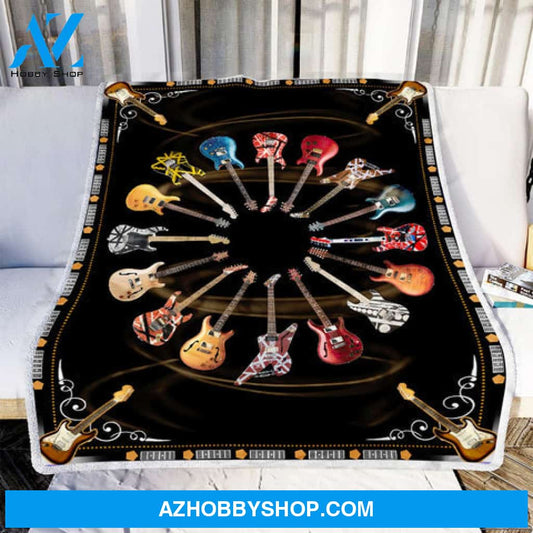 Guitar Blanket, Gift For Guitar Lovers