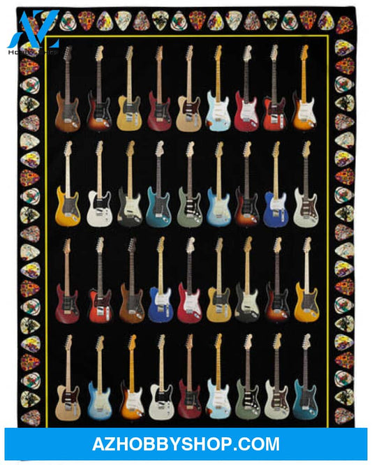Guitar Blanket Gift For Guitar Lovers Guitarist 