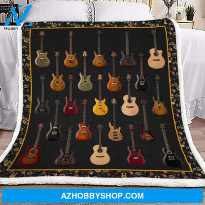 Guitar Blanket, Gift For Guitar Player, Guitar Lover