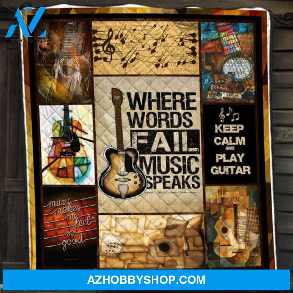 Guitar Blanket, Guitar Lover, Keep Calm And Play Guitar