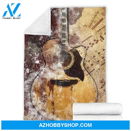 Guitar Blanket Guitar Throw Blanket Guitar Fleece Blanket Guitar Adult Blanket Guitar Kid Blanket 1