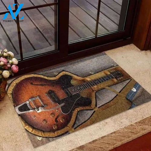 Guitar Doormat Welcome Mat Housewarming Gift Home Decor Funny Doormat Gift Idea For Guitar Lovers Gift For Friend Gift For Guitarist