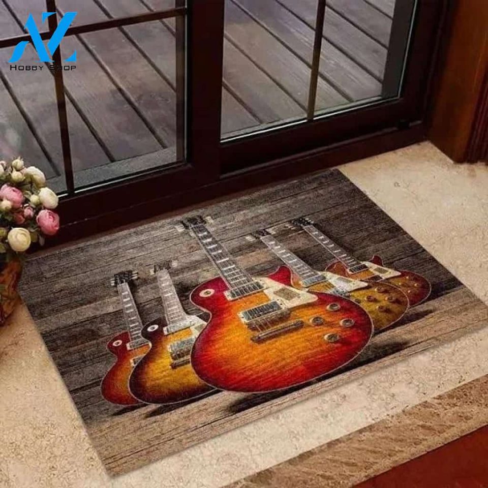 Guitar Doormat Welcome Mat Housewarming Gift Home Decor Farmhouse Funny Doormat Gift Idea For Music Lovers Gift For Guitar Lovers