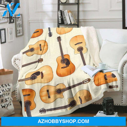 Guitar Fleece Blanket Guitar Lover 2