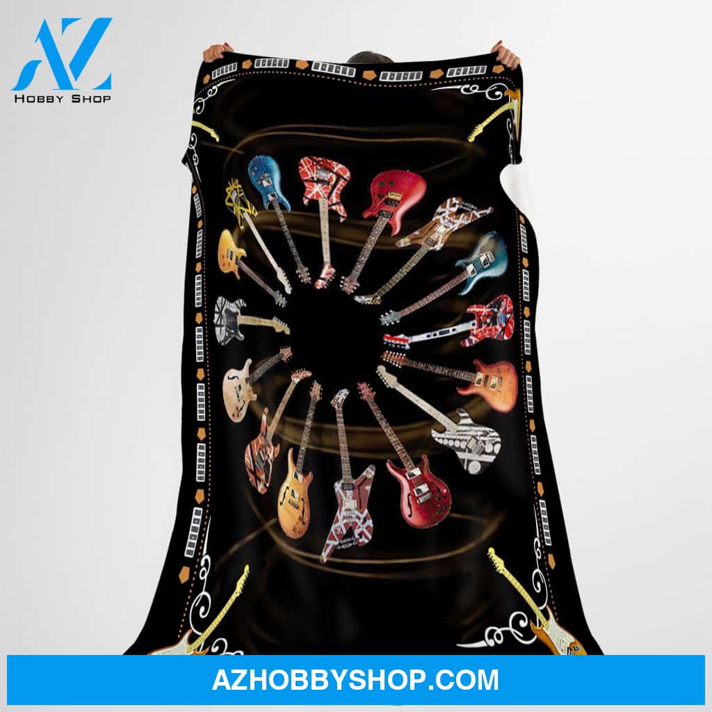 Guitar Lover 4 Fleece Blanket