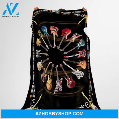 Guitar Lover 4 Fleece Blanket
