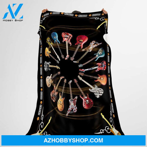Guitar Lover 4 Fleece Blanket