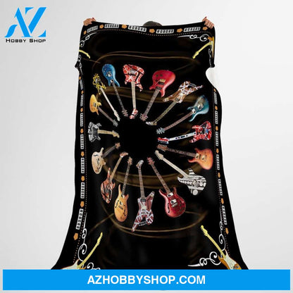Guitar Lover 4 Fleece Blanket