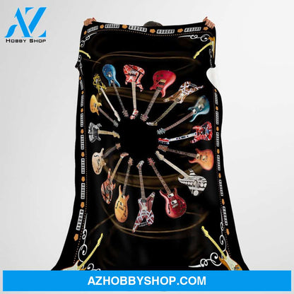 Guitar Lover 4 Fleece Blanket