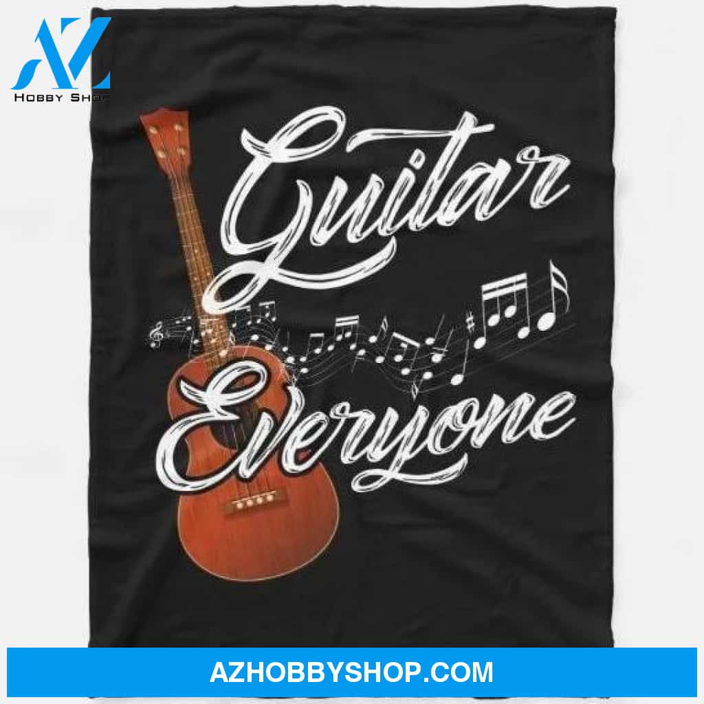 Guitar Lover Guitar Puzzle Piece Lover Fleece Blanket Gift For Everyone Home Decor Bedding Couch Sofa Soft And Comfy Cozy