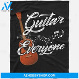 Guitar Lover Guitar Puzzle Piece Lover Fleece Blanket Gift For Everyone Home Decor Bedding Couch Sofa Soft And Comfy Cozy