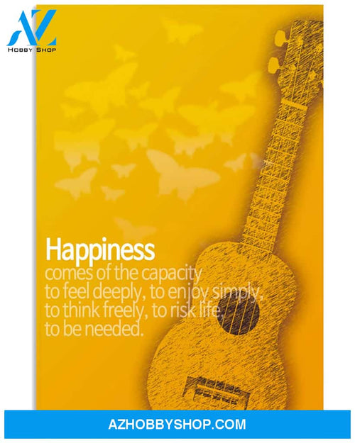 Guitar Poster Happiness Ukulele Wall Decor