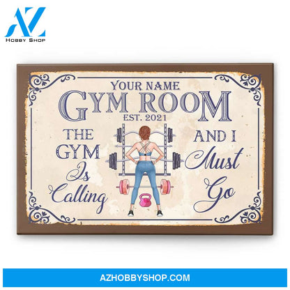 Gym Room - Personalized Poster/Canvas - Gift For Fitness Lovers
