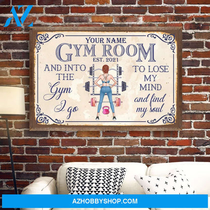 Gym Room - Personalized Poster/Canvas - Gift For Fitness Lovers