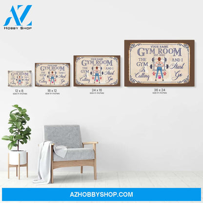 Gym Room - Personalized Poster/Canvas - Gift For Fitness Lovers