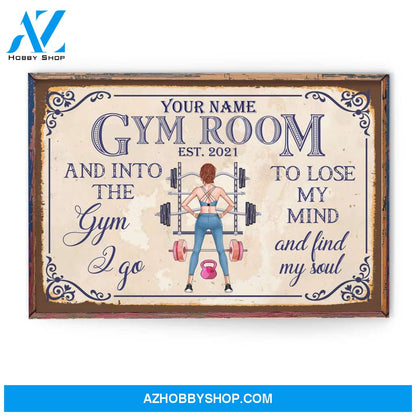 Gym Room - Personalized Poster/Canvas - Gift For Fitness Lovers