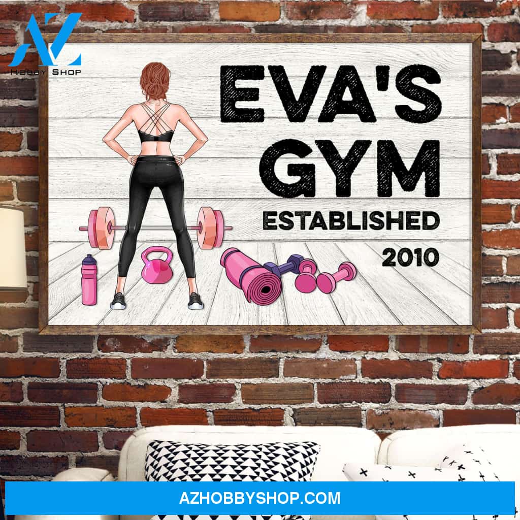 Gym Room Sign, Fitness Custom Poster/Canvas, Gift For Fitness Lovers