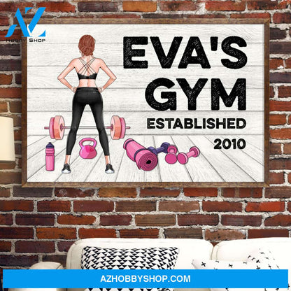 Gym Room Sign, Fitness Custom Poster/Canvas, Gift For Fitness Lovers