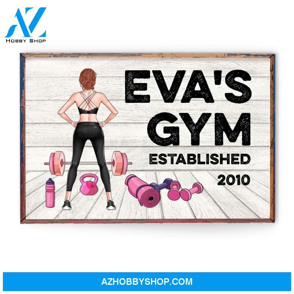 Gym Room Sign, Fitness Custom Poster/Canvas, Gift For Fitness Lovers