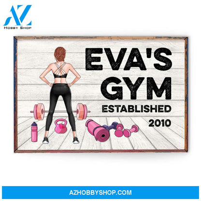 Gym Room Sign, Fitness Custom Poster/Canvas, Gift For Fitness Lovers