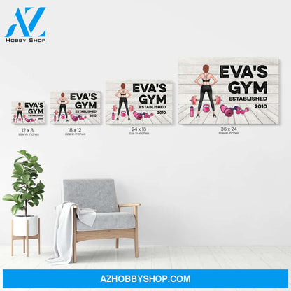 Gym Room Sign, Fitness Custom Poster/Canvas, Gift For Fitness Lovers