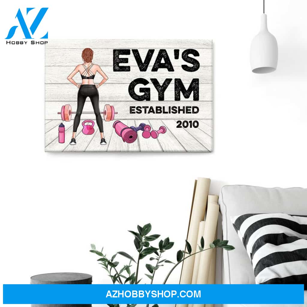 Gym Room Sign, Fitness Custom Poster/Canvas, Gift For Fitness Lovers