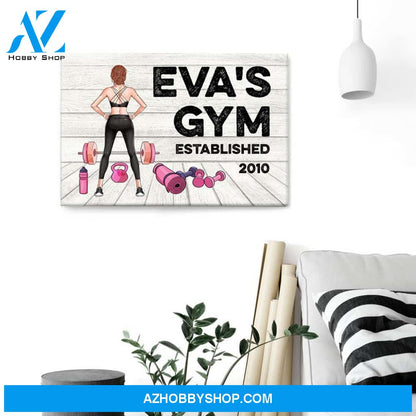 Gym Room Sign, Fitness Custom Poster/Canvas, Gift For Fitness Lovers