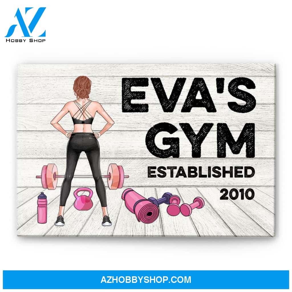 Gym Room Sign, Fitness Custom Poster/Canvas, Gift For Fitness Lovers