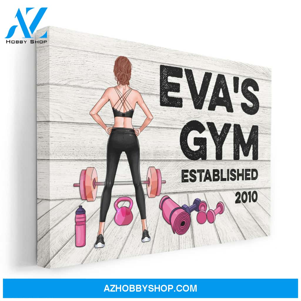 Gym Room Sign, Fitness Custom Poster/Canvas, Gift For Fitness Lovers