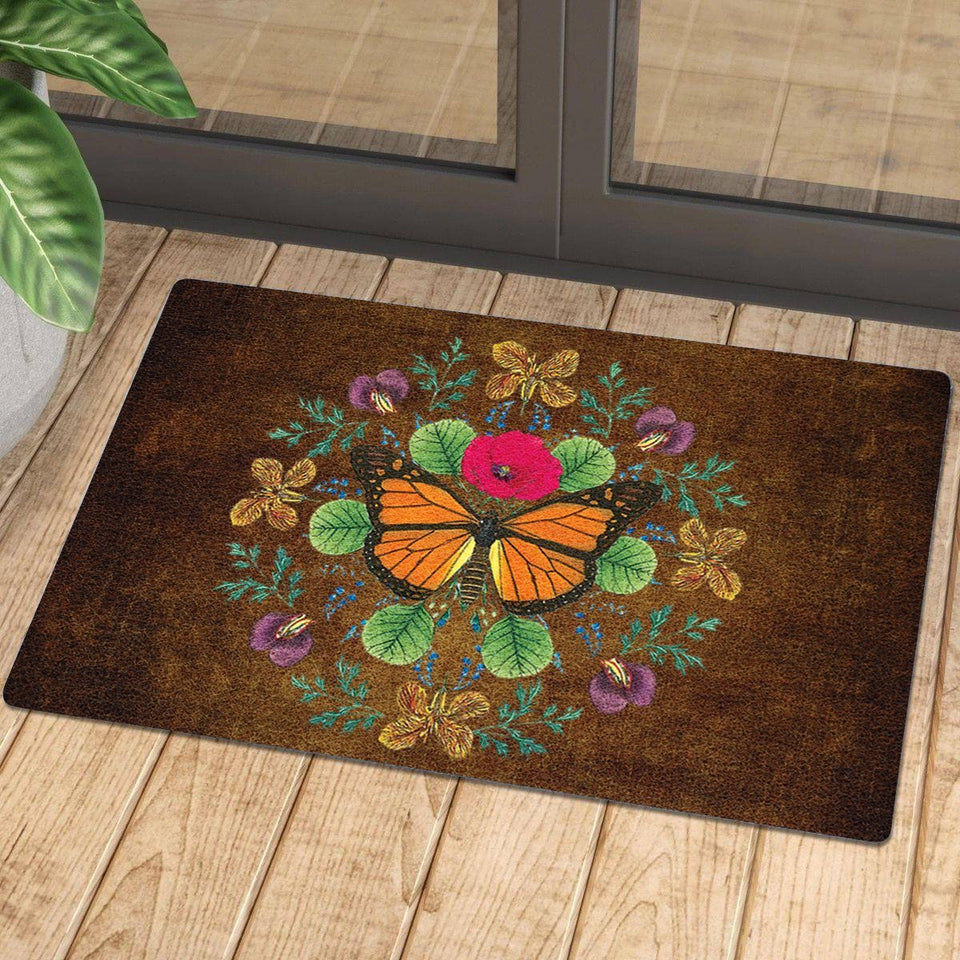 Butterfly Nature Doormat | Colorful | Size 8x27'' 24x36''