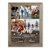 God Knew My Heart Needed You Canvas, Christmas Gift For Husband, Custom Photo Collage Wall Art
