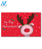 Ha-Pig Christmas Doormat - 18" x 30"