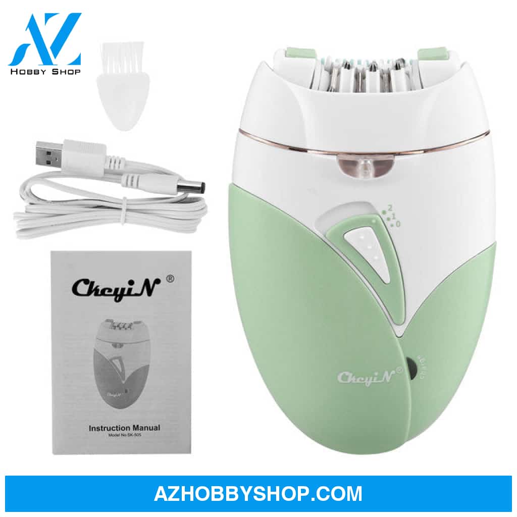 Hair Epilator Removal For Women Cordless Green