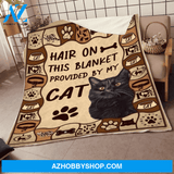 Hair On This Blanket Provided By My Cat Funny Blanket Gift for Cat Lovers Birthday Gift Home Decor Bedding Couch Sofa Soft and Comfy Cozy