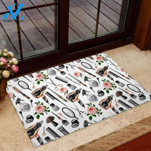 Hair Salon Hairdresser Doormat | Welcome Mat | House Warming Gift