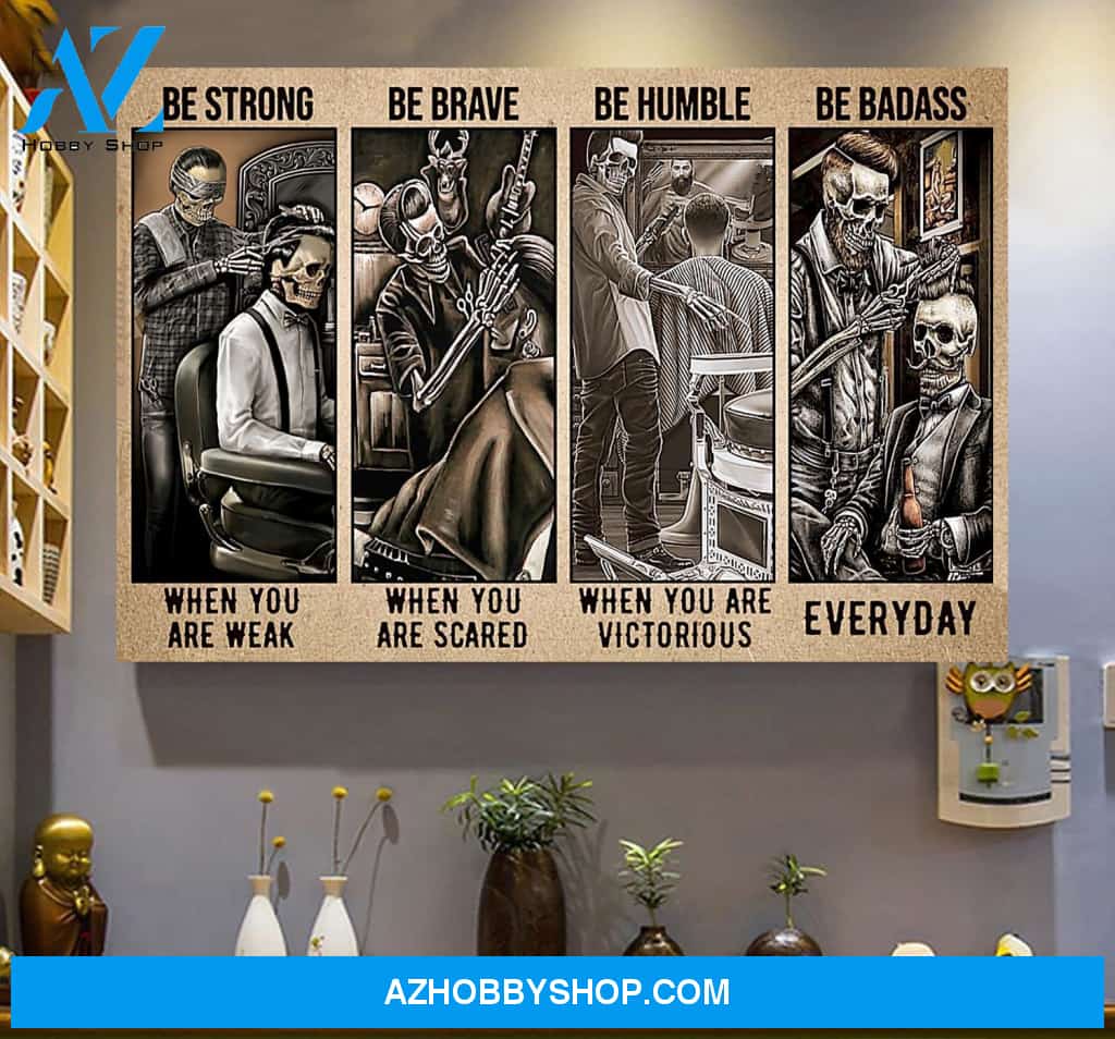 Hair Stylist Baber Canvas And Poster, Wall Decor Visual Art, Happy Halloween