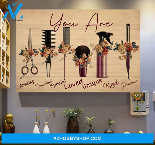 Hair Stylist Tools Proud My Job Wall Art Canvas Prints