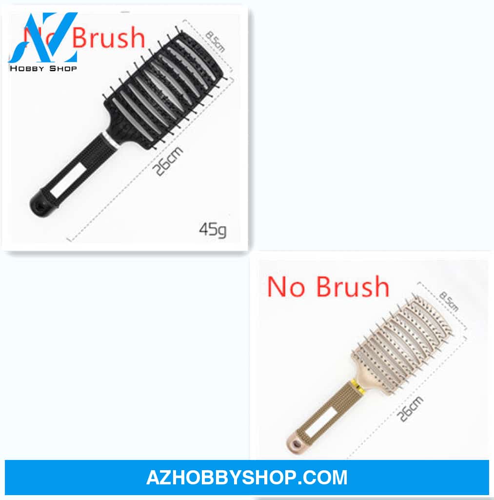 Hairbrush Anti Klit Brushy Haarborstel Women Detangler Hair Brush Bristle Nylon Scalp Massage Teaser