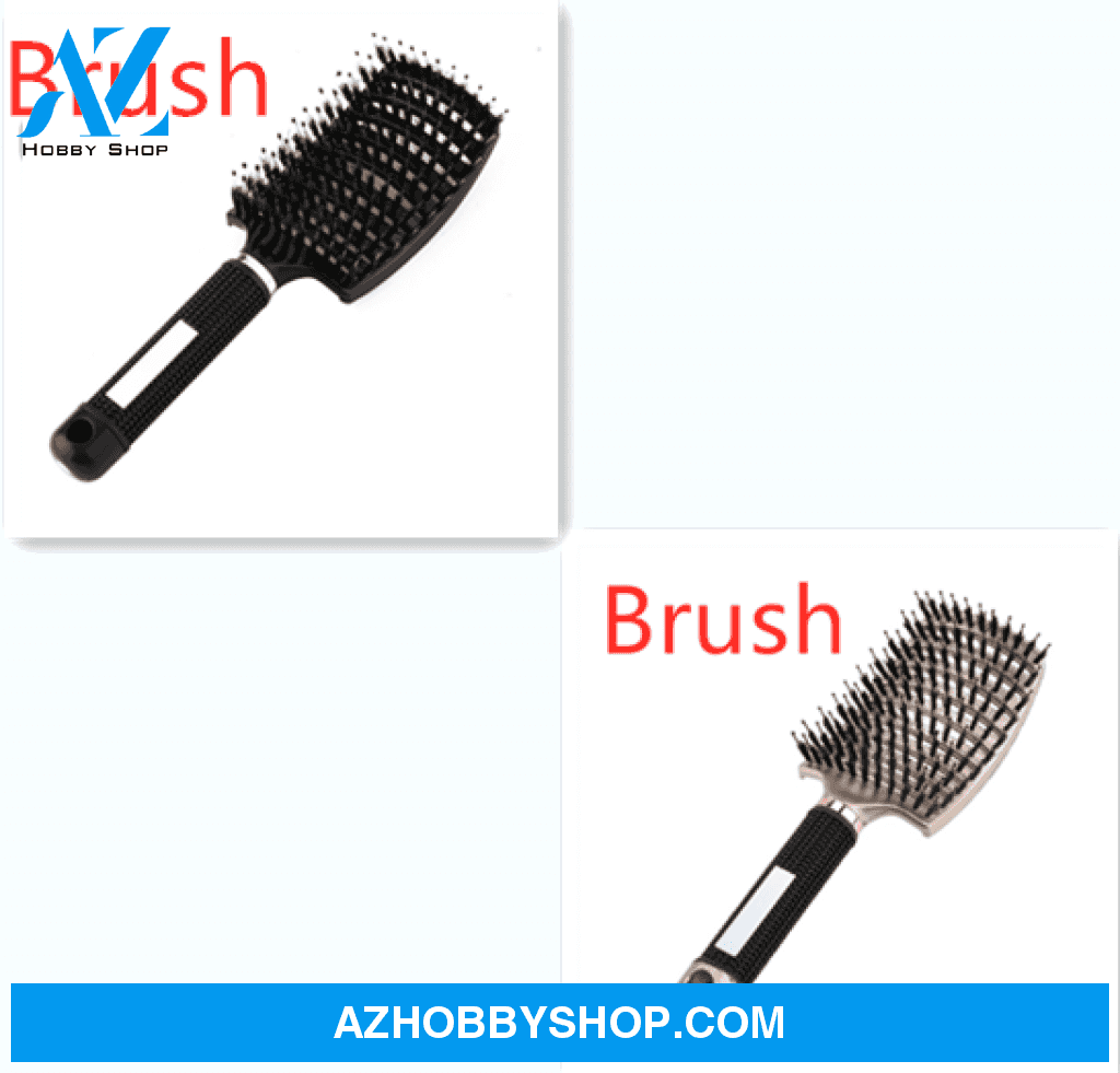 Hairbrush Anti Klit Brushy Haarborstel Women Detangler Hair Brush Bristle Nylon Scalp Massage Teaser