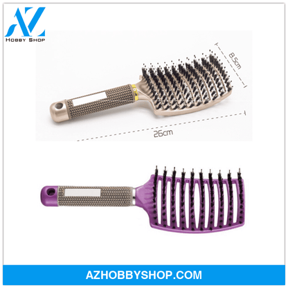 Hairbrush Anti Klit Brushy Haarborstel Women Detangler Hair Brush Bristle Nylon Scalp Massage Teaser