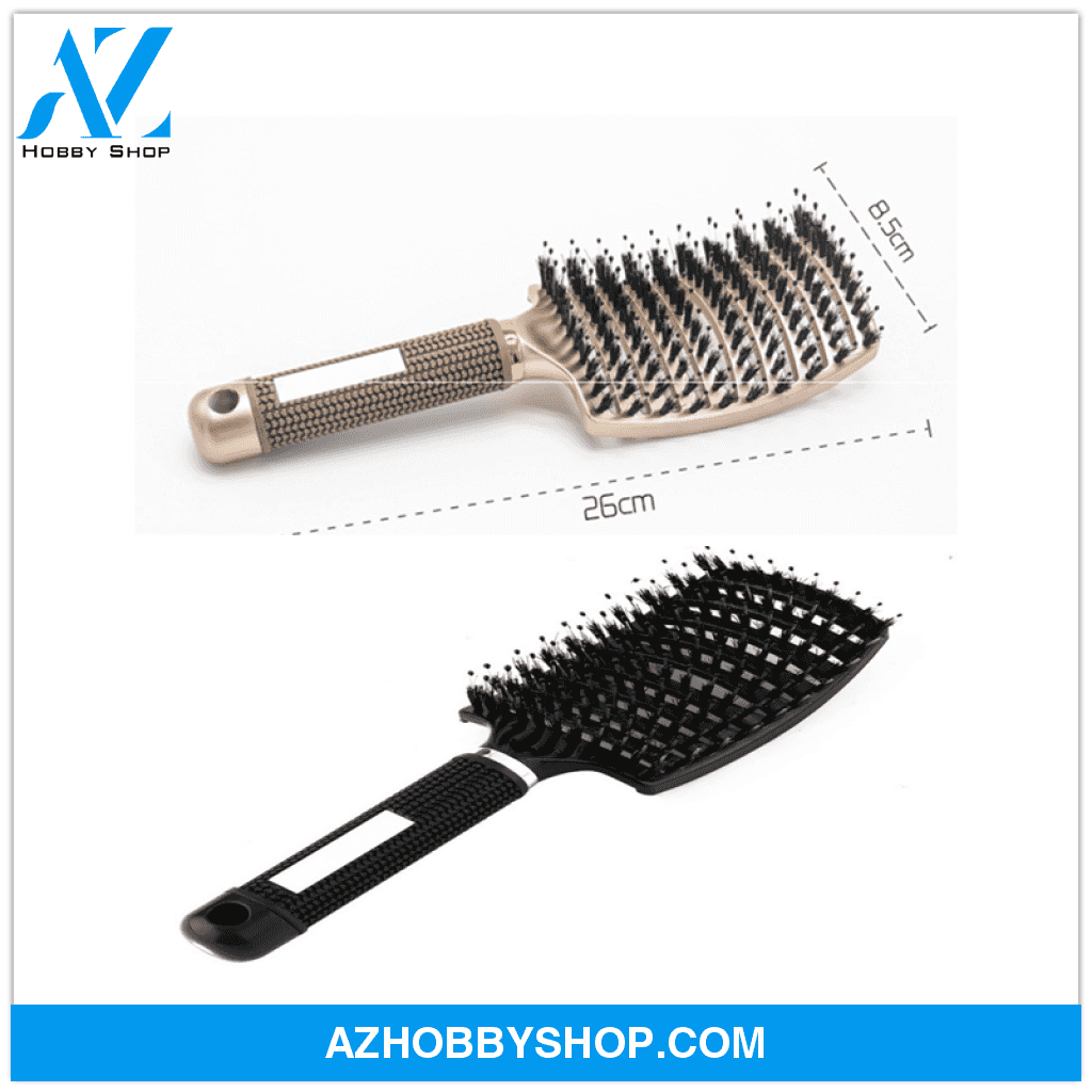 Hairbrush Anti Klit Brushy Haarborstel Women Detangler Hair Brush Bristle Nylon Scalp Massage Teaser