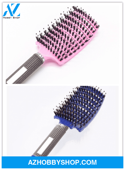 Hairbrush Anti Klit Brushy Haarborstel Women Detangler Hair Brush Bristle Nylon Scalp Massage Teaser